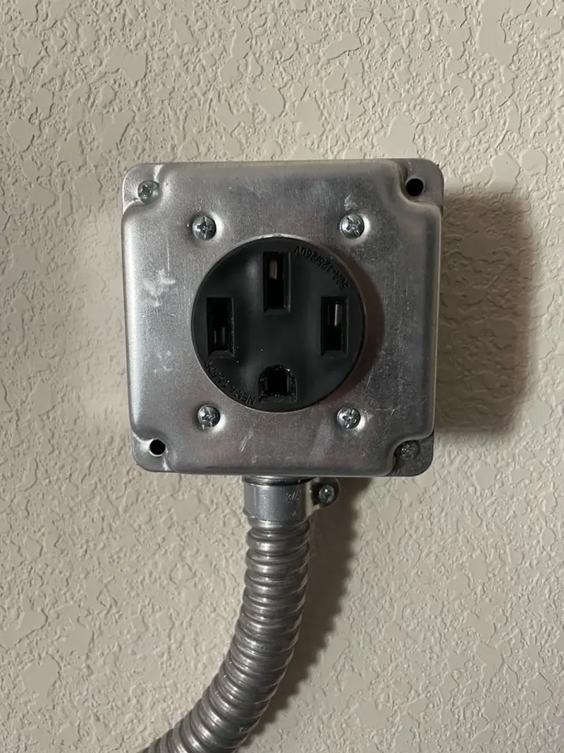 NEMA 14-50 outlet installed for Smart Home Electrical in Enumclaw